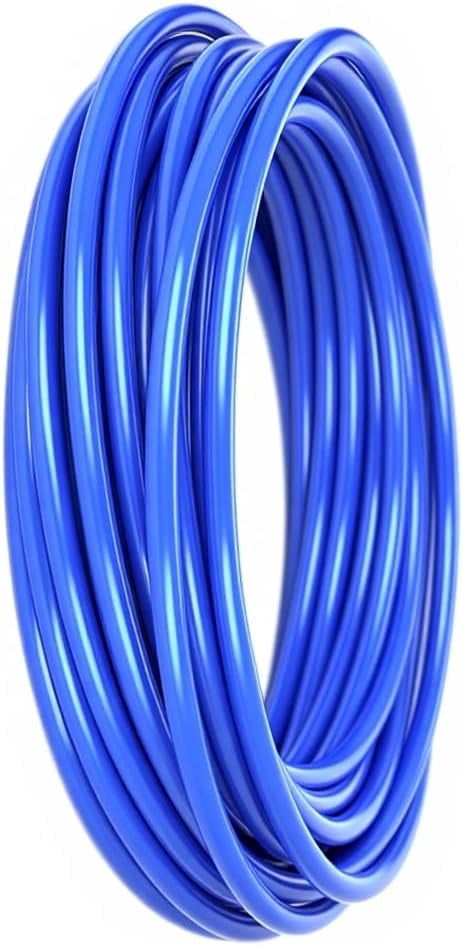 PNEUMATIC Blue 12mm OD 8mm ID Polyurethane PU Air Hose Pipe Tube 5 Meter 16.4 ft for Air Line or Fluid Transfer Blue