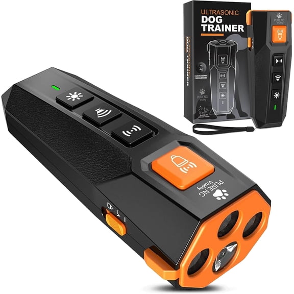 PNG Dog Bark Deterrent Device | Anti Barking Device for Dogs | Dog Training & Behavior Aids | Ultrasonic Bark Stopper with LED Flashlight | Dog Whistle to Stop Barking Neighbors Dog