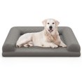 PNGCNG 36” Orthopedic Dog Bed EggFoam Dog Crate Bed with 3Side