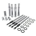 PNGCNG Adjustable Pushrods Chrome Cover Kit for HarleyDavidson Twin