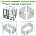 PNGCNG Outdoor Dog Kennel 4.5‘ x 4.5‘ x 4.8‘ with Waterproof Canopy