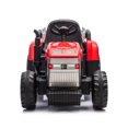 PNGCNG Red 12V7AH BatteryPowered Toy Tractor with Trailer Remote