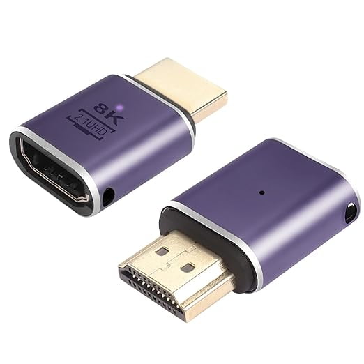PNGKNYOCN HDMI Adapter 8K HDMI To 90 Degree, 2 Pack Angle