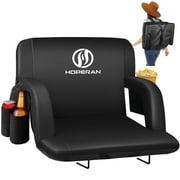 PNKKODW 25" Oversize Stadium Bleachers Seats w/Back Support, Foldable Portable, 600D Waterproof polyester, for Outdoor Sports Training Match