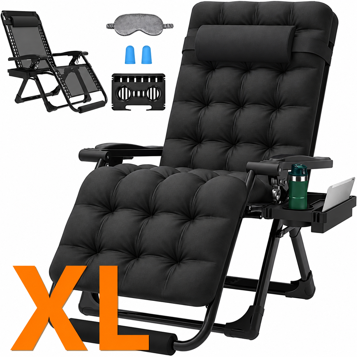 PNKKODW Oversized Zero Gravity Chair 29In XL Lounge Chair W Removable Cushion Headrest Reclining Camping Chair W Upgraded Lock Footrest Reclining Pat: Is It Right for You?
