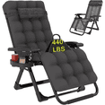 thumbnail image 1 of PNKKODW Zero Gravity Chair with Upgraded Alloy Steel Lock Removable Cushion Cup Holder, 440lbs Capcity Folding Patio Recline Lawn Chair for Indoor/Outdoor Use,Fossil Gray, 1 of 9