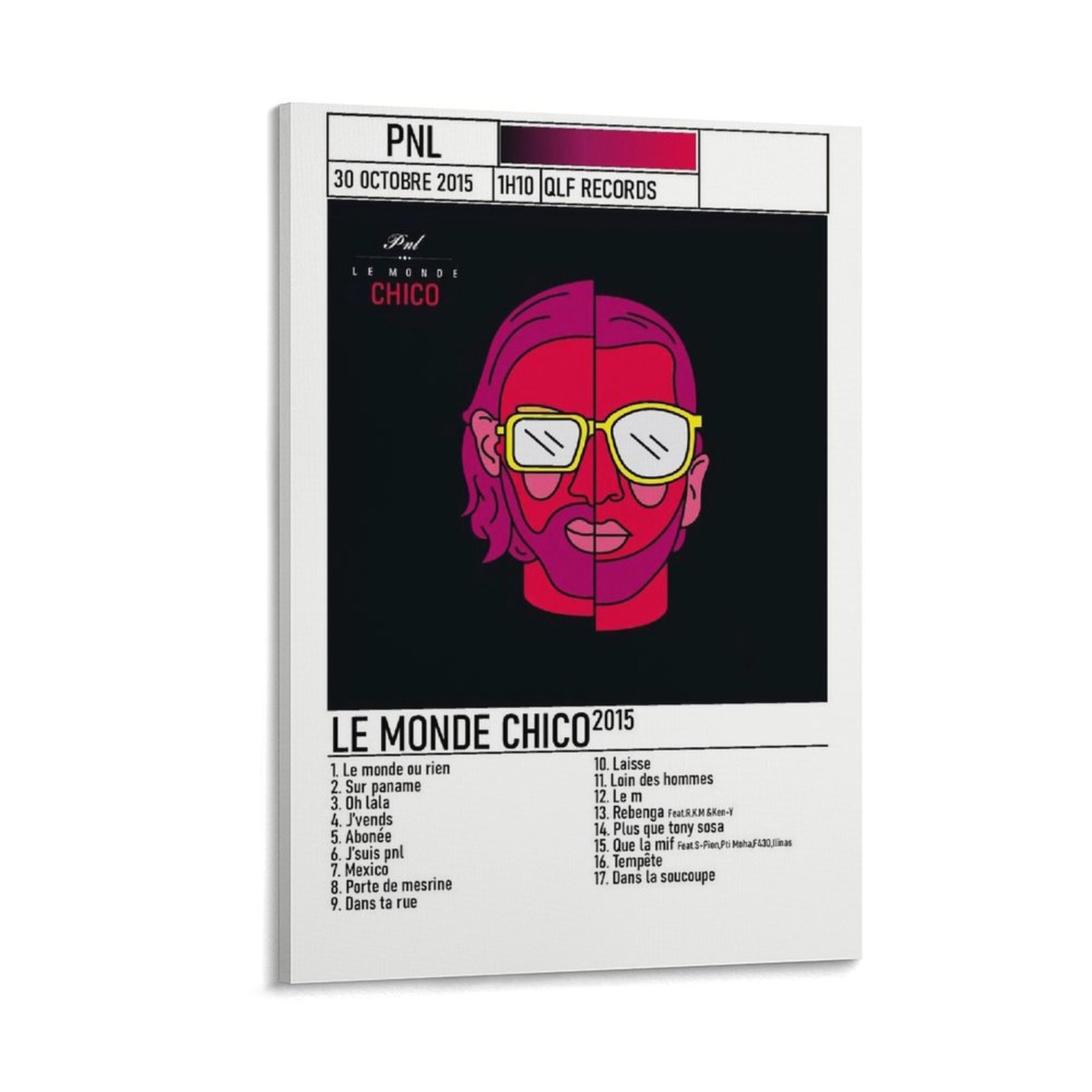 PNL Poster Rap Le Monde Chico 2015 (1) Print Canvas Poster Bedroom