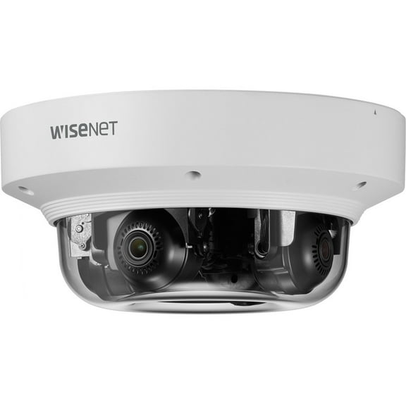 Wisenet PNM-9084QZ1 8 Megapixel Full HD Network Camera, Color, Dome, White, TAA Compliant