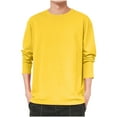 thumbnail image 1 of PNTUTB Autumn/Winter Men's Fashion Solid Color Crew Neck Long Sleeve Casual Versatile Top, 1 of 5