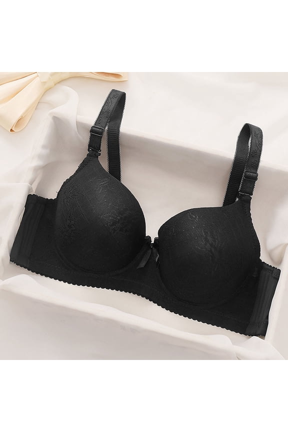Everyday Bra for Women,One-Piece Seamless Wire-Free Zero Restriction Lifting Gathering Support Anti-Sagging Bra