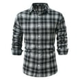 thumbnail image 1 of PNTUTB Fashion Men's Checkered Printed Long Sleeve Shirts Collared Button Down Casual Comfortable Dressy Blouses, 1 of 5
