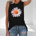thumbnail image 1 of PNTUTB Fashion Women Round Neck Basic Comfortable Tees Sleeveless Printed Casual Summer Loose Tank Tops, 1 of 5