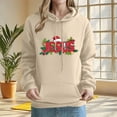 thumbnail image 1 of PNTUTB Fashion Women's JESUS Letter Print Hooded Drawstring Pullover Casual Long Sleeve Loose Sweatshirts with Pocket, 1 of 6