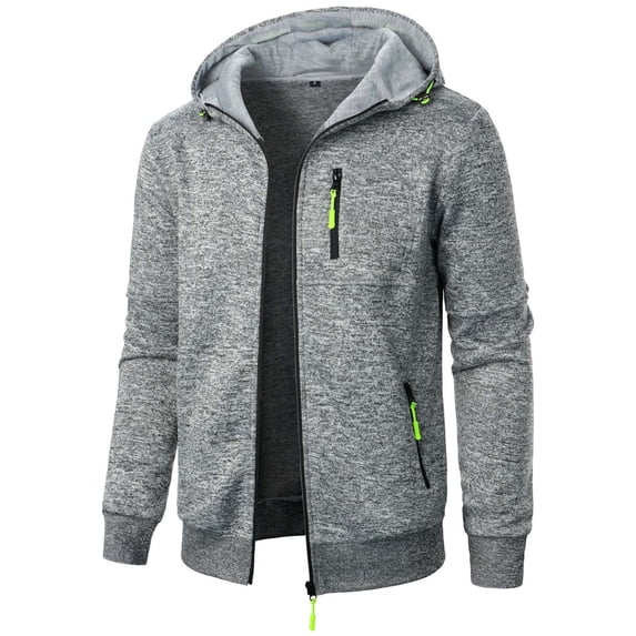 PNTUTB Fashionable Casual Multi-pocket Hoodie Solid Color Comfortable Mens Sportswear Fashion Outerwear