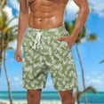thumbnail image 1 of PNTUTB Hawaiian Summer Men's Fashion Printed Casual Loose Drawstring Comfortable Beach Shorts with Pockets, 1 of 6