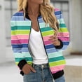 thumbnail image 1 of PNTUTB Jackets for Women Long Sleeve Casual Comfortable Outerwear Bomber Coats with Pockets, 1 of 6