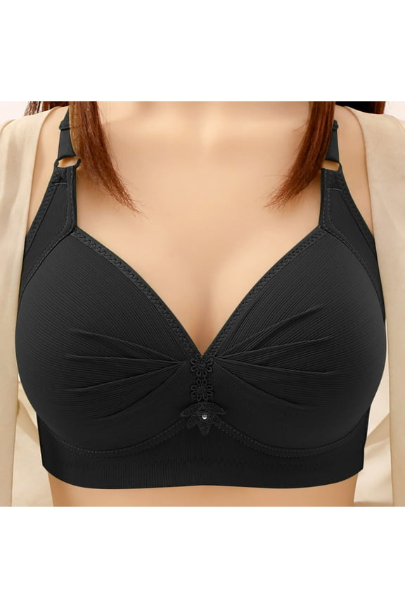 Ladies' Court-Style Bra Push-Up Lift Breathable Everyday Bra Wire-Free Zero Restriction Seamless Comfortable Bra