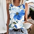 thumbnail image 1 of PNTUTB Ladies' Fashion Comfortable Basic Tees Casual Printed Sleeveless Round Neck T-shirt Loose Tank, 1 of 6