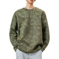 thumbnail image 1 of PNTUTB Men's Casual Fashion Crew Neck Loose Dyed Long Sleeve Hoodless Pullover Sweatshirts, 1 of 5