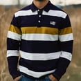 thumbnail image 1 of PNTUTB Men's Casual Long Sleeve Color-blocking Shirt Classic Button Down Lapel Collar Pullover Comfort Blouses, 1 of 6