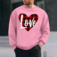 thumbnail image 1 of PNTUTB Men's Casual Long Sleeve Crew Neck Fashion Valentine's Day Print Loose Comfortable Pullover Sweatshirts, 1 of 6
