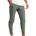thumbnail image 1 of PNTUTB Men's Casual Solid Color Breathable Comfortable Elastic Waist Drawstring Skinny Pants with Pockets, 1 of 5