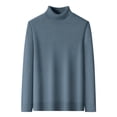 thumbnail image 1 of PNTUTB Men's Casual Solid Color Long Sleeve Knit Turtleneck Comfort Fall Winter Warm Pullover Sweaters, 1 of 5