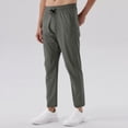 thumbnail image 1 of PNTUTB Men's Casual Solid Color Quick Dry Athletic Fitness Elastic Waist Drawstring Pants with Pockets, 1 of 6