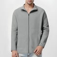 thumbnail image 1 of PNTUTB Men's Checkered Pattern Fashionable Casual Comfortable Outdoor Long Sleeve Warm Zipper Jacket, 1 of 6