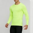 thumbnail image 1 of PNTUTB Men's Fashion Casual Color Blocked Long Sleeve Crew Neck Fitted Base Layer Sports Top, 1 of 6