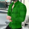 thumbnail image 1 of PNTUTB Men's Fashion Checkered Print Collared Button Down Shirts Everyday Casual Comfortable Long Sleeve Blouses, 1 of 6