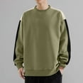 thumbnail image 1 of PNTUTB Men's Fashion Crewneck Sweatshirts Color-blocking Long Sleeve Casual Loose Pullover Shirt, 1 of 6