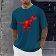 thumbnail image 1 of PNTUTB Men's Fashion Printing Round Neck Casual Short Sleeve Loose Pullover Comfortable Sport T Shirts, 1 of 6