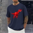 thumbnail image 1 of PNTUTB Men's Fashion Printing Round Neck Casual Short Sleeve Loose Pullover Comfortable Sport T Shirts, 1 of 6