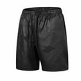 thumbnail image 1 of PNTUTB Men's Fashion Solid Color Elastic Waist Drawstring Casual Athletic Shorts with Pockets, 1 of 5