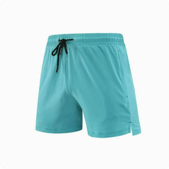 PNTUTB Men's Fashion Solid Color Lightweight Breathable Stretch Waist Drawstring Casual Shorts with Pockets
