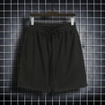 thumbnail image 1 of PNTUTB Men's Fashion Solid Color Lightweight Breathable Stretch Waistband Drawstring Pocket Relaxed Shorts, 1 of 6