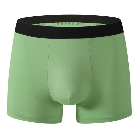 PNTUTB Men's Solid Color Loose-Fit Boxer Briefs Stretch Waistband Breathable Comfortable Underwear