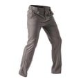 thumbnail image 1 of PNTUTB Men's Solid Color Waterproof Button Fly Elastic Waistband Casual Outdoor Hiking Pants with Side Pockets, 1 of 5