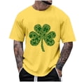 thumbnail image 1 of PNTUTB Men's St. Patrick's Day Fashion Print Casual Loose Comfortable Crew Neck Pullover Short Sleeve Tops, 1 of 5