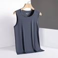 thumbnail image 1 of PNTUTB Men's Summer Casual Fashion Solid Color Sleeveless Breathable Loose Comfortable Crew Neck Tank Tops, 1 of 6