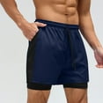 thumbnail image 1 of PNTUTB Men's Summer Casual Solid Color Quick Dry Elastic Drawstring Athletic Loose Comfortable Shorts with Pockets, 1 of 6