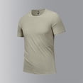 thumbnail image 1 of PNTUTB Men's Summer Solid Color Casual Comfortable Breathable Round Neck Short Sleeve Basic T Shirts, 1 of 6