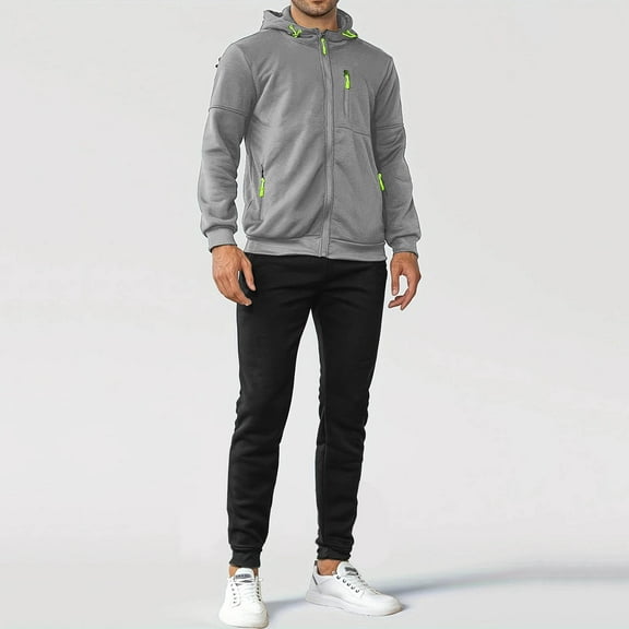 PNTUTB Men's Tracksuit 2 Piece Hoodie Athletic Sweatsuits for Men Casual Sports Long Sleeve Pullover Suit Set