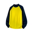thumbnail image 1 of PNTUTB Mens Fashion Crew Neck Long Sleeve Sweatshirt Casual Color-blocked Hoodless Pullover, 1 of 5