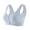 thumbnail image 1 of PNTUTB Plus Size Women's Bra,Tank Top Style Front-Closure Underwear Wire-Free Lightweight Breathable Checkered Bra, 1 of 6