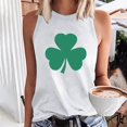 thumbnail image 1 of PNTUTB St. Patrick's Day Women's Fashion Print Casual Crew Neck Pullover Comfortable Sleeveless Tank Tops, 1 of 6