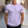 thumbnail image 1 of PNTUTB Summer Men's Fashion Casual Comfortable Crew Neck Pullover Short Sleeve Tops with Dog Print, 1 of 6