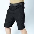 thumbnail image 1 of PNTUTB Summer Men's Solid Color Quick Dry Outdoor Sports Casual Button Comfort Workwear Shorts with Multiple Pockets, 1 of 6