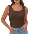thumbnail image 1 of PNTUTB Summer Tank Top for Women Solid Color Basic Slim Casual Crew Neck Pullover Comfort Sleeveless Tops, 1 of 5